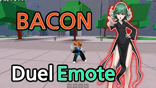 ภารกิจ ปลอมเป็นเบคอน แล้วกด Duel Emote จะตึงขนาดไหน | Roblox The Strongest Battlegrounds