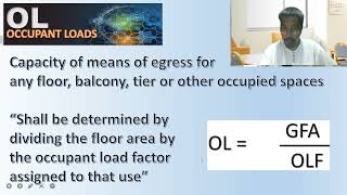 OCCUPANT LOAD - NFPA101 | Means of Egress: Module 10.1A [ Reference CODE by RA9514 - IRR2019 ]