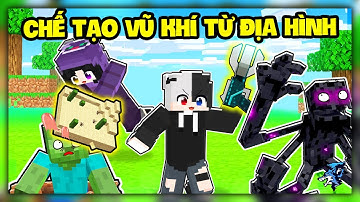 Minecraft nhưng Bạn Chế Tạo Vũ Khí Từ Địa Hình? Siro Và Noob Ruby Sở Hữu Súng Warden Siêu Mạnh