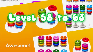 Color Sort 3D - Level 58 to 63 #game (by ZephyrMobile)