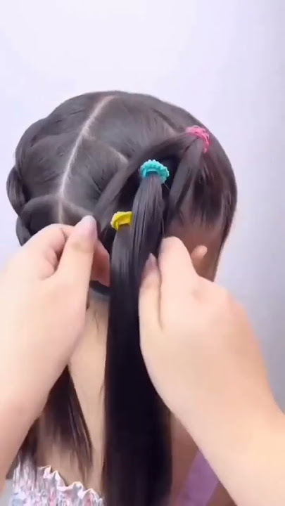 Cara ikat rambut anak dengan mudah#carakepangrambut #shorts