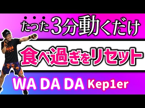 【初心者OK 3分 ボクシング 】Kep1er - WA DA DA 楽しく！マンションOK！ 簡単エクササイズ でストレス解消！全身の脂肪を燃やそう！【 ボクシングエクササイズ - ボクササイズ 】