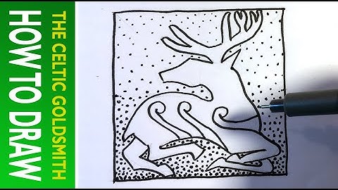 How to Draw Celtic Animals 168 - Pictish Stag - Part 4 of 4