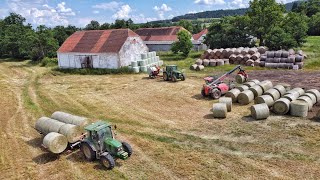 Senáž 2023 Rodinná Farma Krty John Deere 6230, 5100R, Manitou