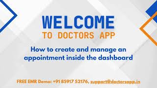 How to Create and Manage Appointments in Doctors App Dashboard