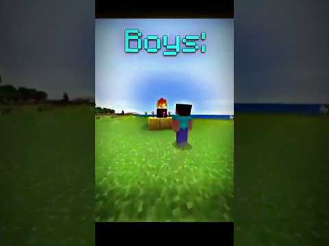 Girl's vs Boy's In Minecraft! [Edit]
