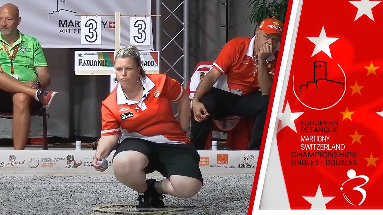 Miniature : Tour qualif 5 MONACO vs LITUANIE : Championnat d'Europe de pétanque tête-à-tête féminin 2024