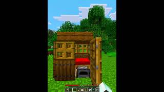 Minecraft When You Need A 2x2 House In 1 Min...🤯 (Matadora) #minecraft #shorts
