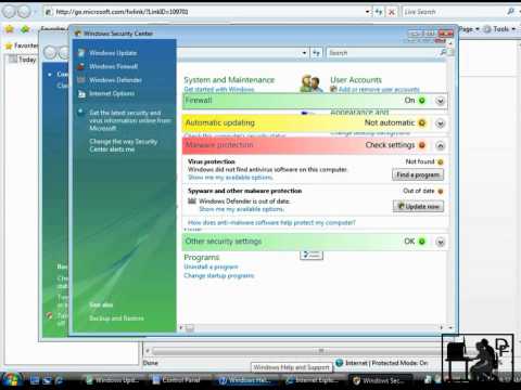 Set Windows Updates to Automatic On Vista