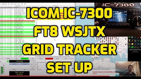 ICOM IC- 7300/705 FT8 Set Up with WSJTX and grid tracker