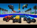 Disney Pixar Cars  Monster Trucks: Lightning McQueen, The King, Mater, Cruz Ramirez, Chick Hicks