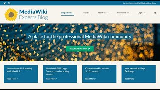 SMWCon 2020/Day 2 - "MediaWiki Experts Blog" by Richard Heigl