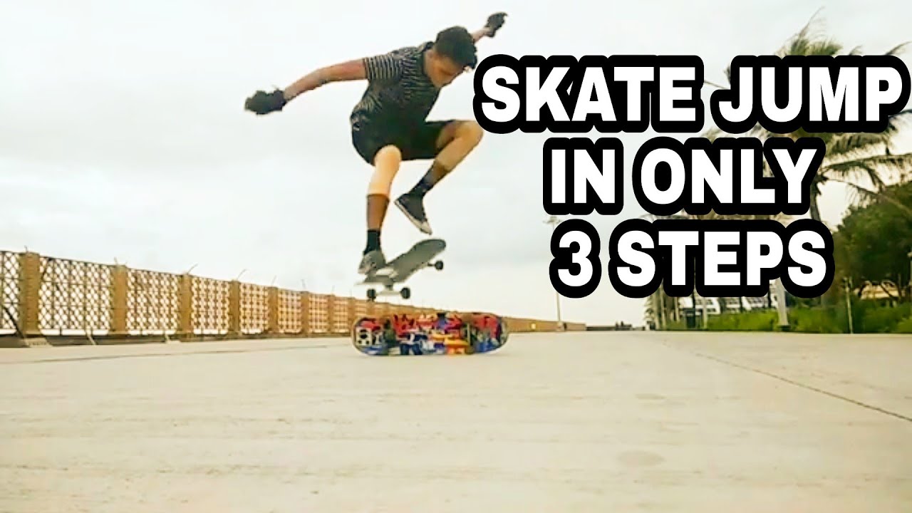 HOW TO OLLIE ON SKATEBOARD, SKATEBOARD JUMP YouTube