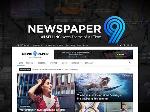 Newspaper 9 WordPress Theme -  Discover the art of publishing. Simplified.