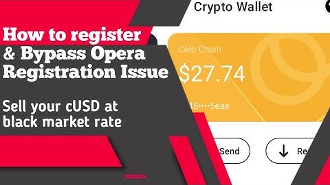 How to get free cUSD on Opera Wallet || Bypass not eligible for this event and invalid number issue