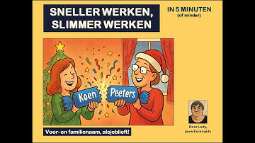 Excel Flash Fill: Slimmer namen splitsen (zelfs met Jean-Pierre 😉)