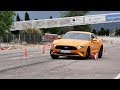 Ford Mustang 2018 - Maniobra de esquiva (moose test) y eslalon | km77.com