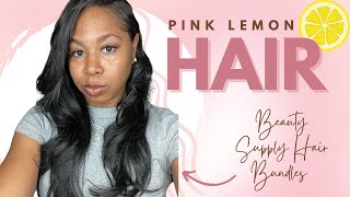 Pink Lemon Hair Review| Beauty Supply Hair : 14 , 16, and 18 inch Bundles screenshot 5