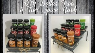 Hey everyone.... I made this DIY Dollar Tree Spice Rack for $5!!! It