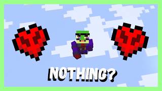 I tried Minecraft NoBlock in Hardcore!