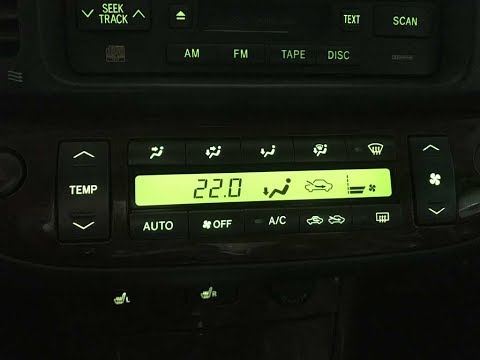 Замена лампочек в блоке климат-контроля Тойота Камри V30 2005г