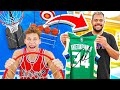 Beat the INSANE Basketball Obstacle Course Win Signed Jersey