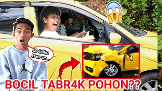 B0CIL NEKAT NYETIR MOBIL SAMPE NABR4K POHON?? ARIK M4RAH BESAR😡 | Mikael TubeHD