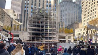 [4K HDR] Rockefeller Center Christmas Tree and 6th Avenue Walking Tour
