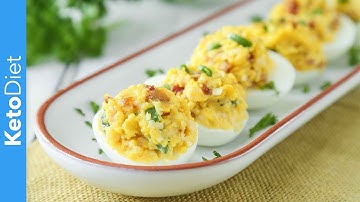 Keto Jalapeño Popper Deviled Eggs