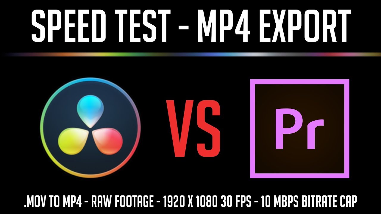 Resolve 15 vs Premiere 2019 MP4 Export 