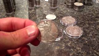 Junk Silver Stack-Circulated Silver Collecting