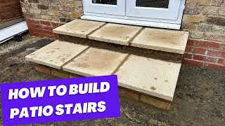 How to build brick patio stairs