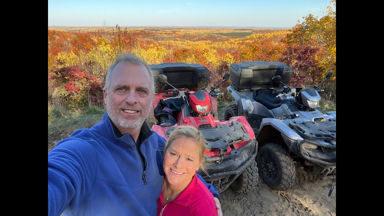 Rose City Michigan Scenic Overlook with Fall Colors on ATV Off Road Ride YouTube