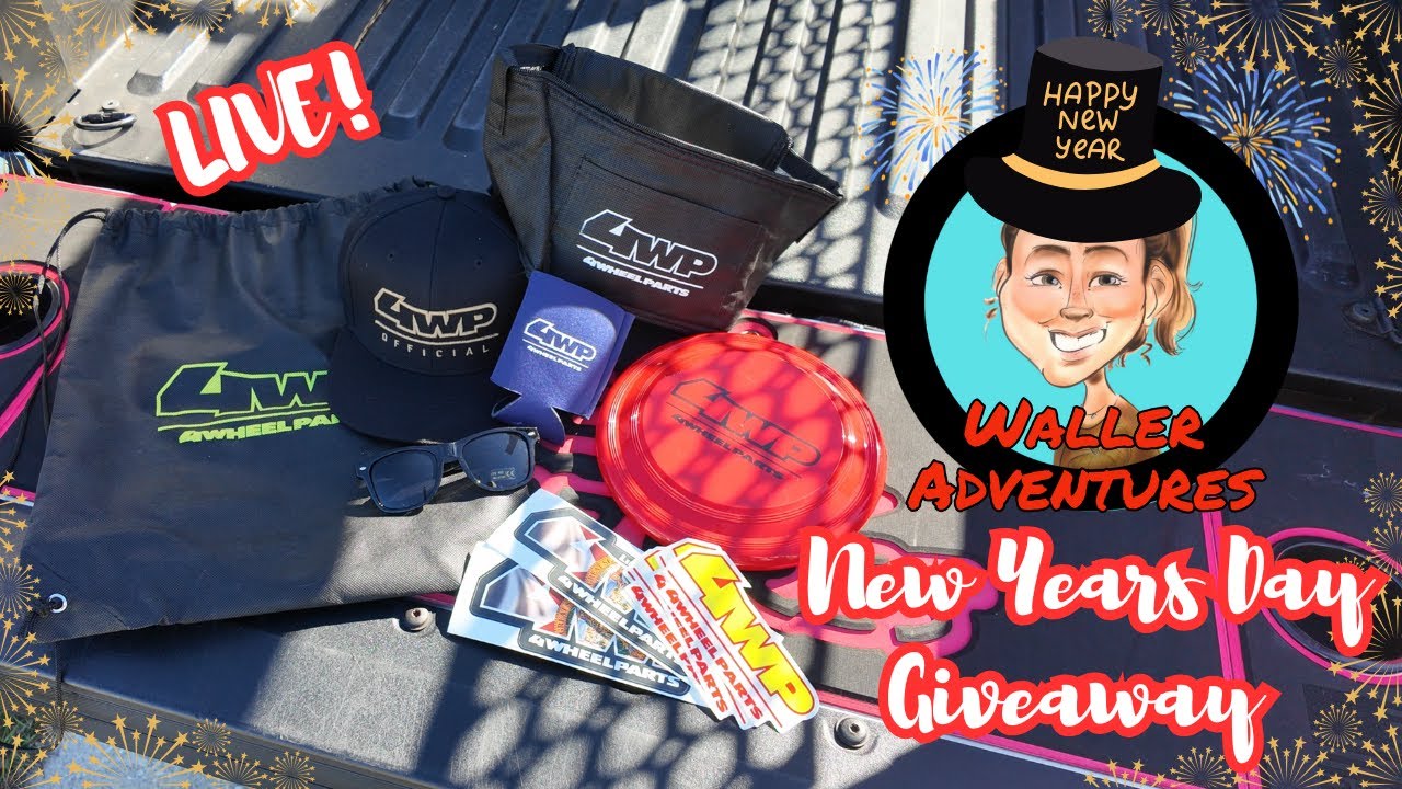 🔴Waller Adventures New Year's Day Giveaway LIVE! | 4WP Merch!