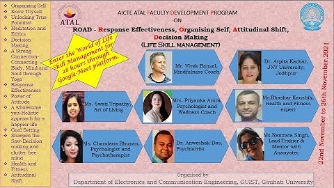 Valedictory session of ATAL FDP on ROAD