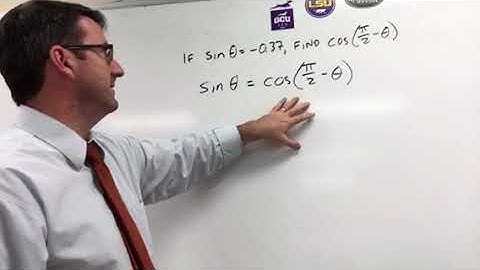 If sin x = -0.37, find cos (pi/2 - x)
