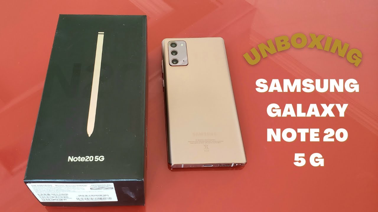 Unboxing super completo Samsung Galaxy Note 20 5 g - Mystic Bronze