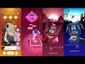 Long Horse vs Siren Head vs Cartoon Cat vs Cartoon Dog: Tiles Hop Challenge