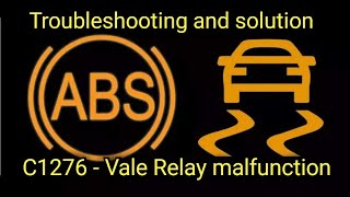 C1276 Valve Relay Malfunction ABS ESP VDC on Alfa Romeo 156 and More