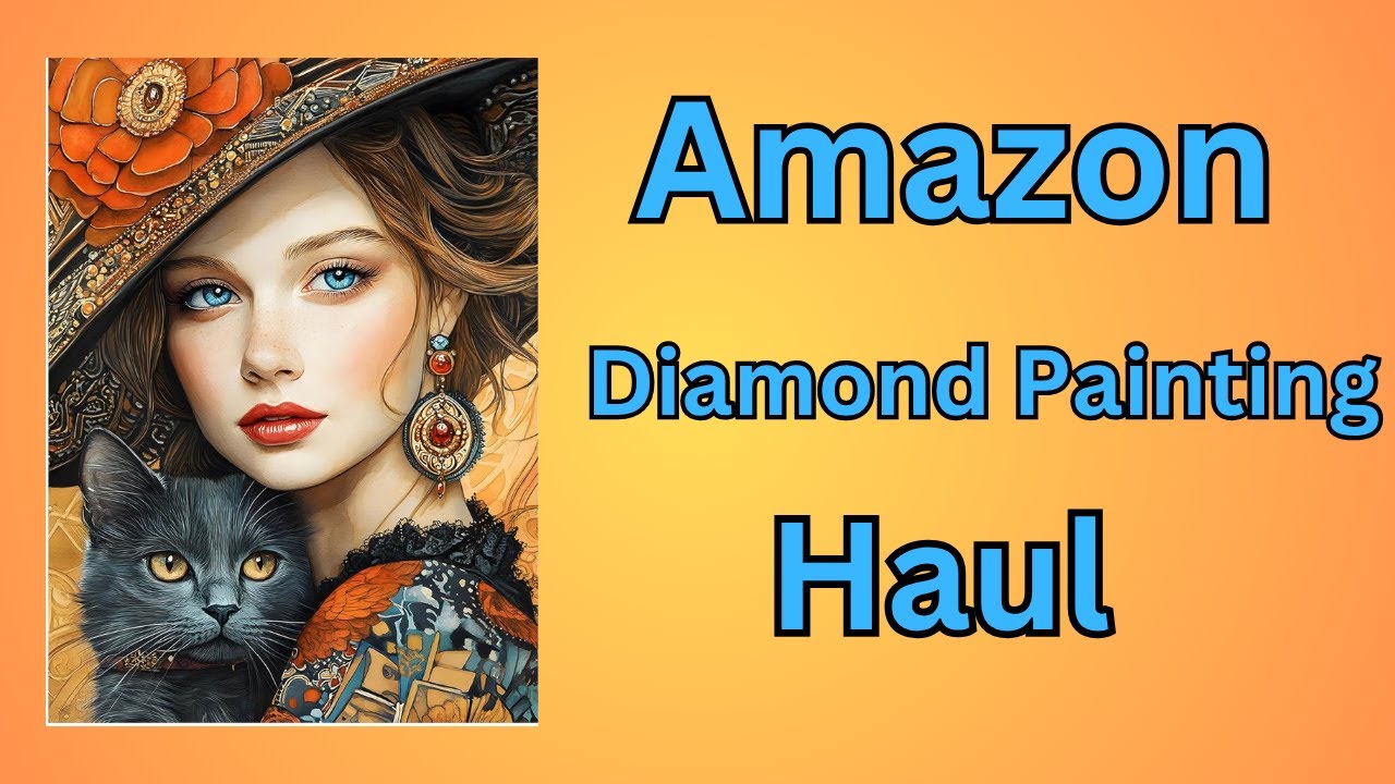AMAZON — Алмазная живопись — Распаковка — Алмазное искусство — Бюджетные изделия ручной работы