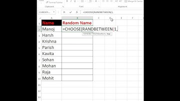 random name generator  in excel |