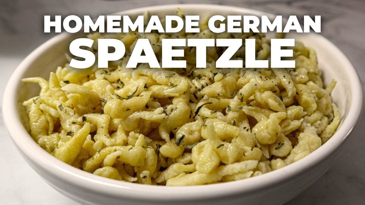 Homemade German Spaetzle Recipe YouTube