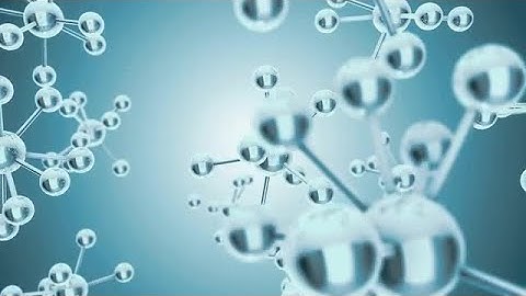 Floating Molecules Science Background Stock Motion Graphics