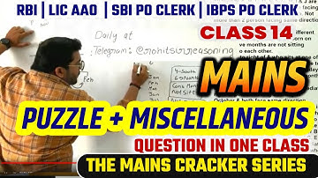 RBI ASSISTANT SBI IBPS PO CLERK THE MAINS CRACKER REASONING ROHIT SIR GUIDELY