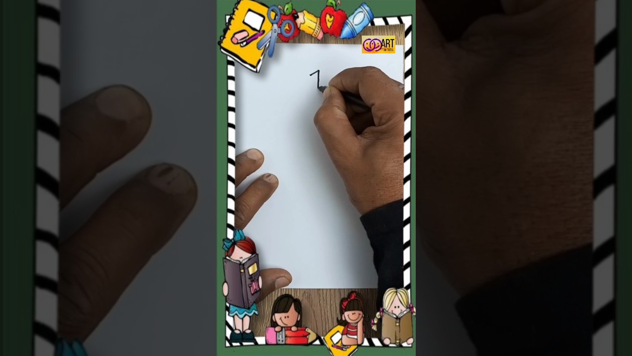 Boat drawing with number 1 | drwing with numbers 