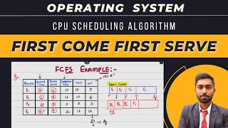 First Come First Serve (FCFS) Scheduling Algorithm | Theory + Example + Detailed Solution | OS