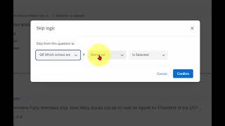 Qualtrics - Adding Skip Logic to a Survey Question