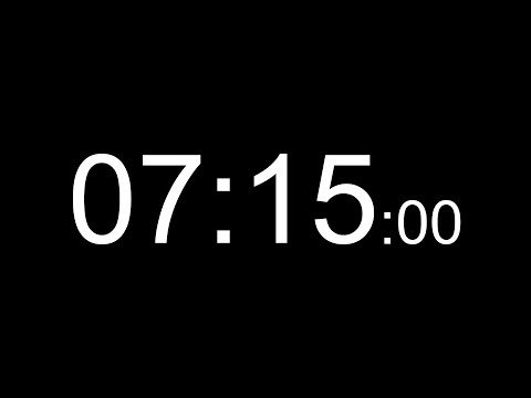 7 Minute 15 Second Timer (Sound Alert, Millisecond) | 7 Dakika 15 Saniye Sayaç (Sesli Uyarı, Salise)