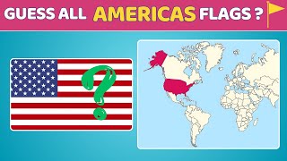 Can You Name All 35 Countries In The AMERICAS By Their Flags? - Flag Quiz