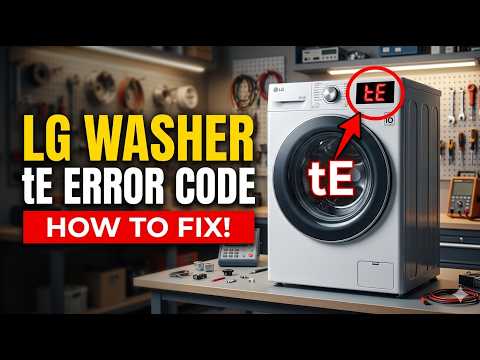 How to Fix tE Error Code in LG Front Load Fully Automatic Washing Machine  Urdu Hindi